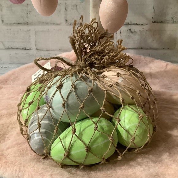 Hoppy Easter 12ct Decorative Wood Eggs - Picture 1 of 3